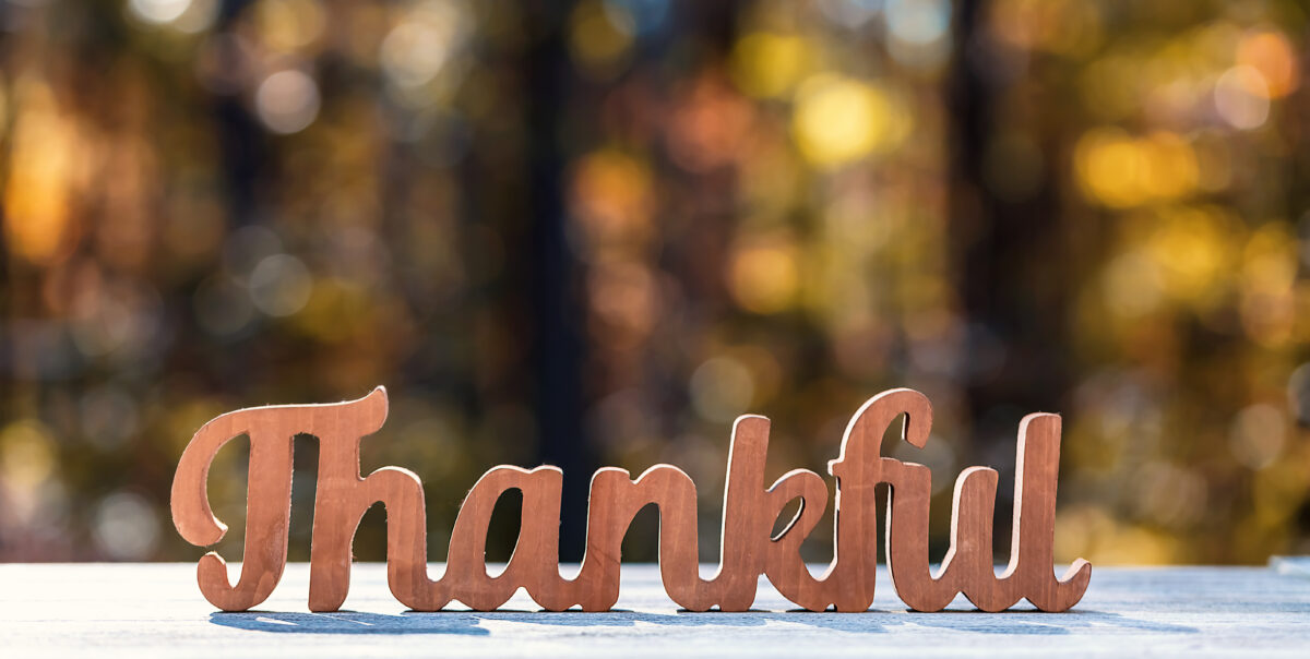 Giving thanks can make you happier.